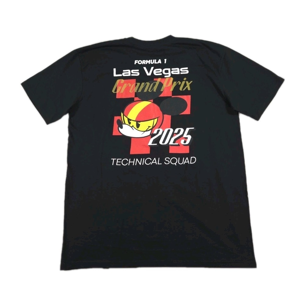 Disney Formula 1 Grand Prix T Shirt Men XXL 2XL Las Vegas Mickey Technical Squad